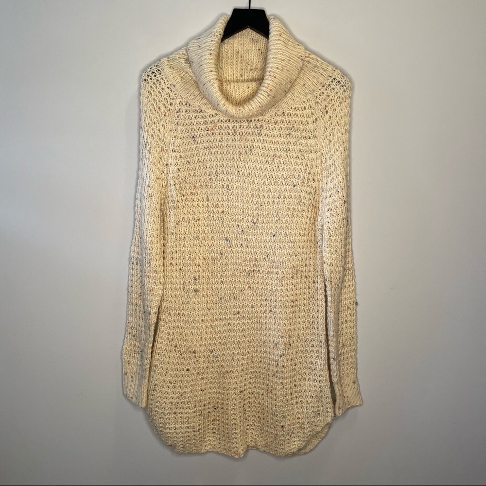ODDY Long Knit Cowl Neck Sweater Small